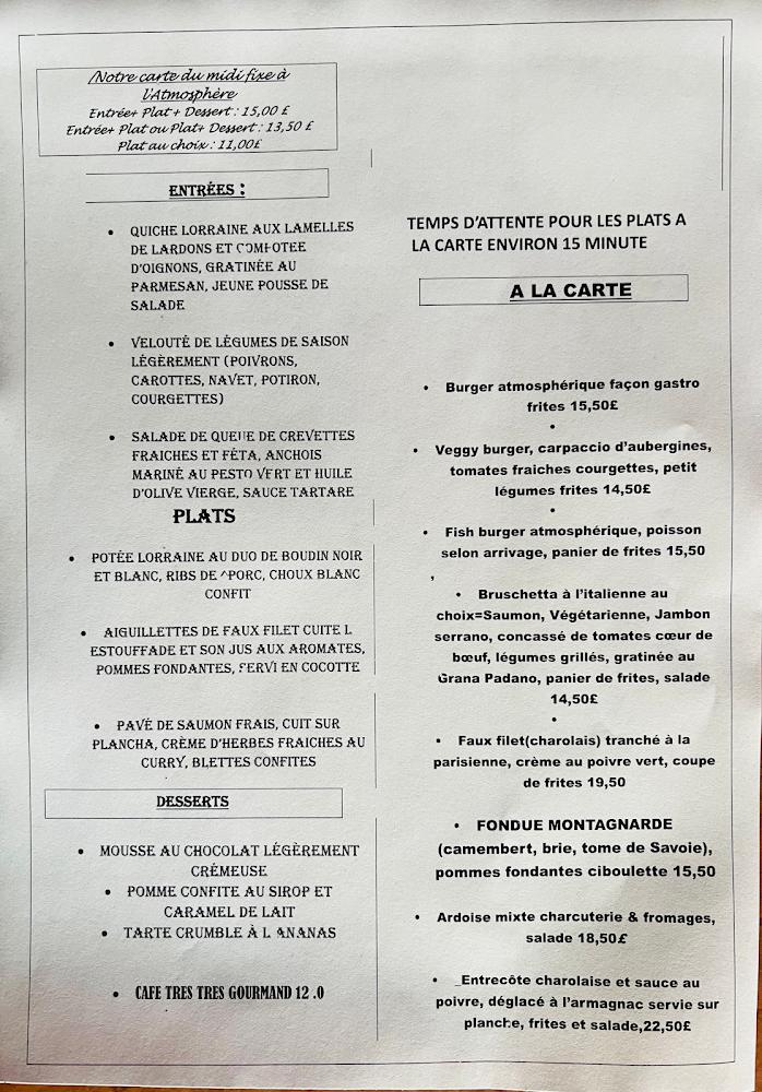 L’éclipse bar restaurant - Menu Image 4